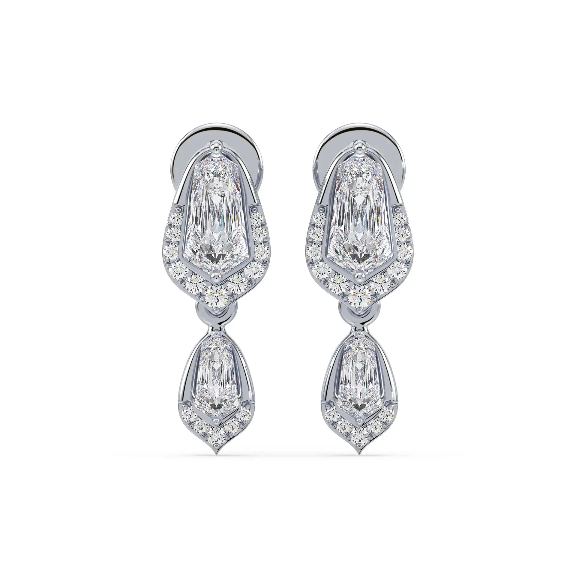 Shield Drop Earrings