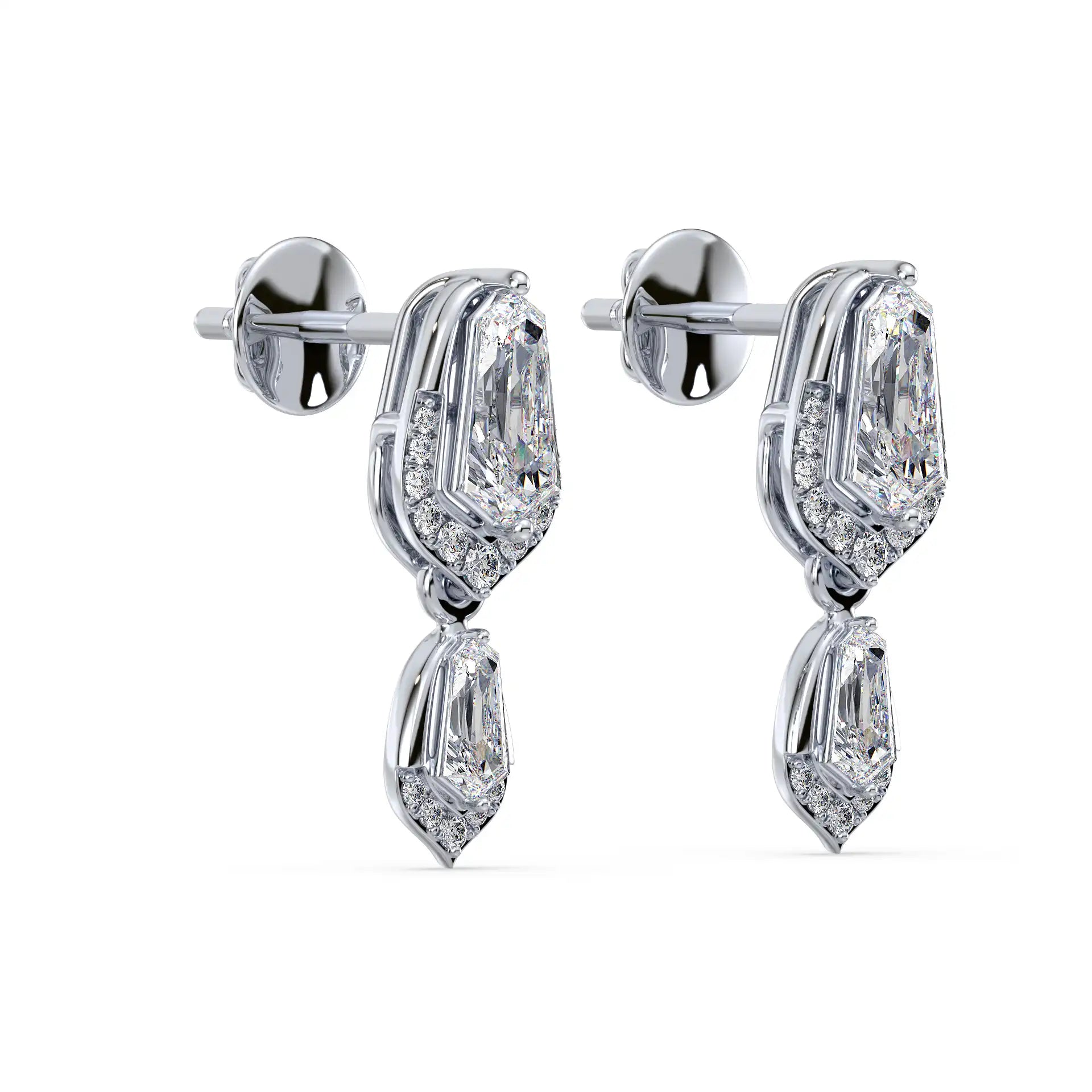 Shield Drop Earrings