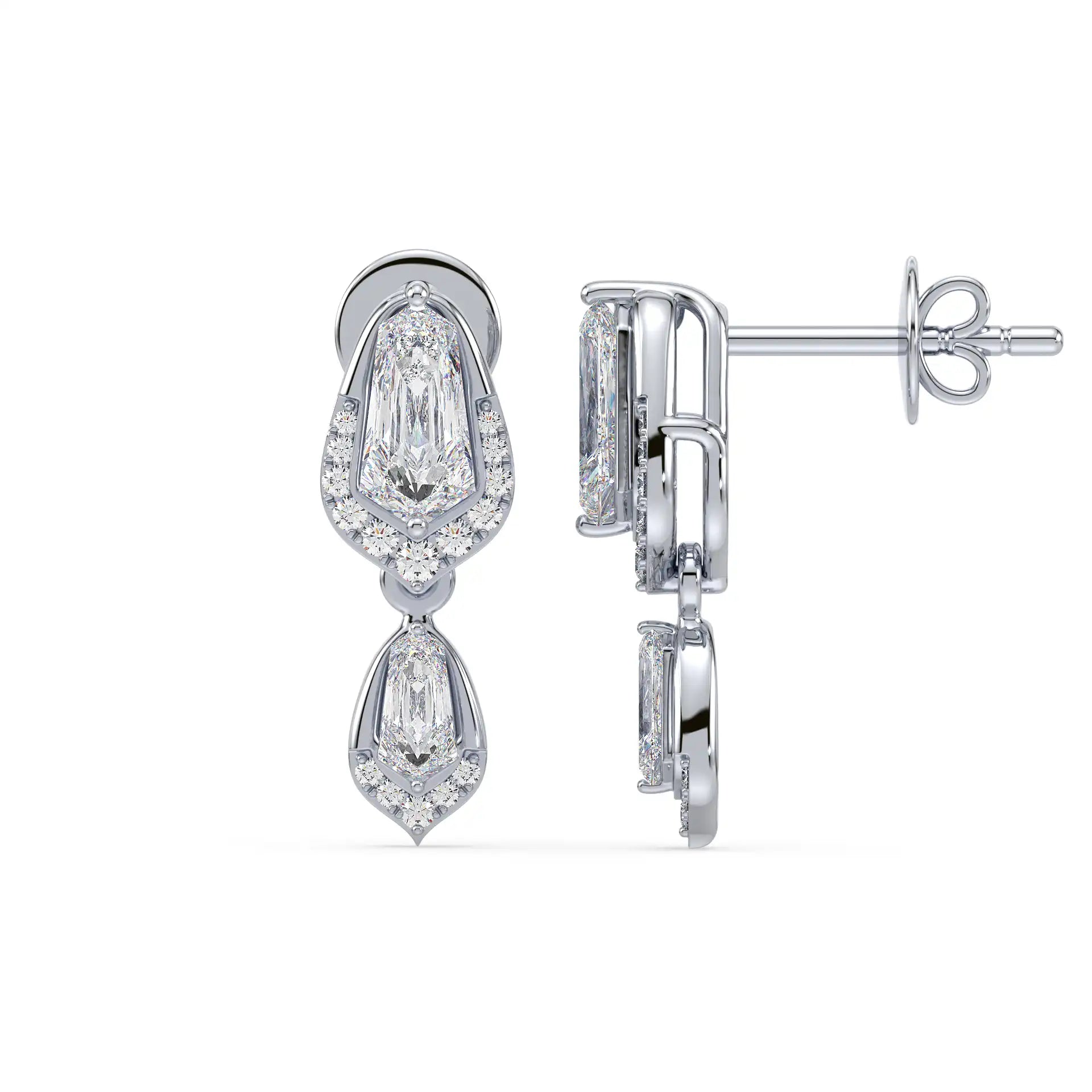 Shield Drop Earrings