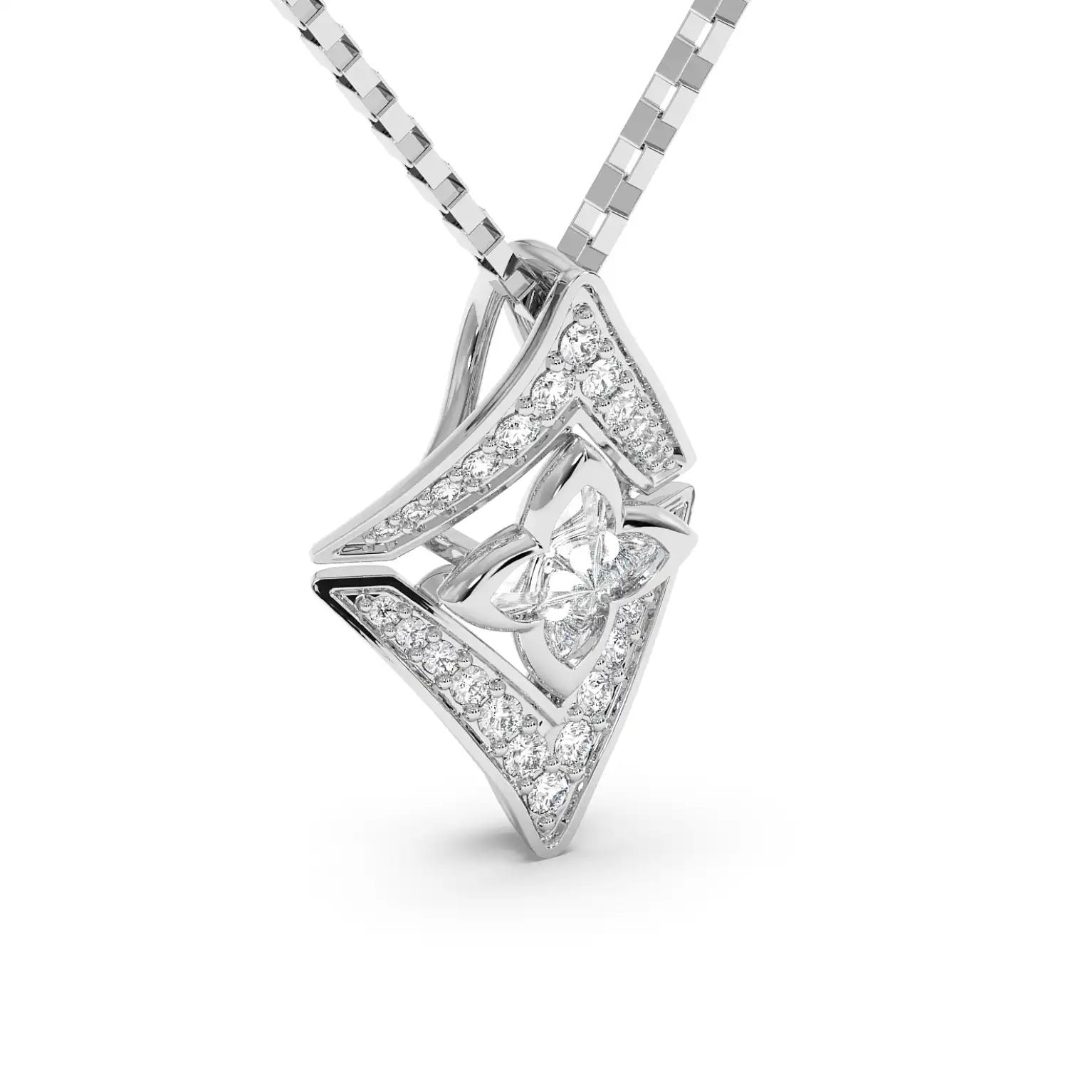 Floral Crest Pendant