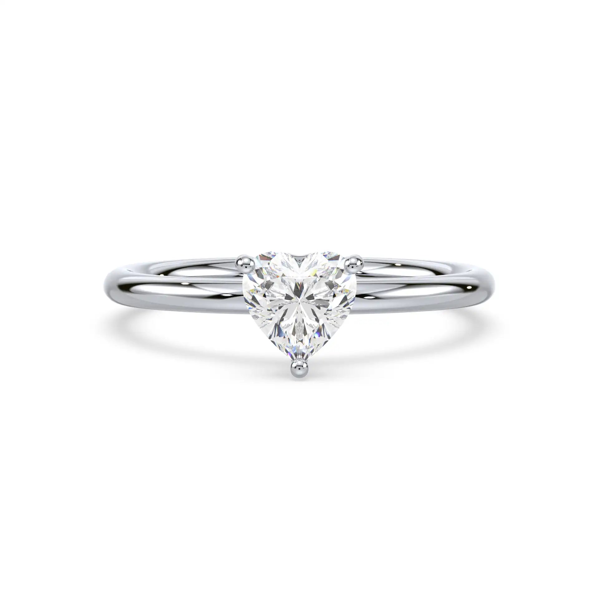 Solitaire Ring - Heart