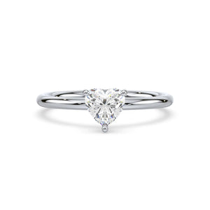 Solitaire Ring - Heart
