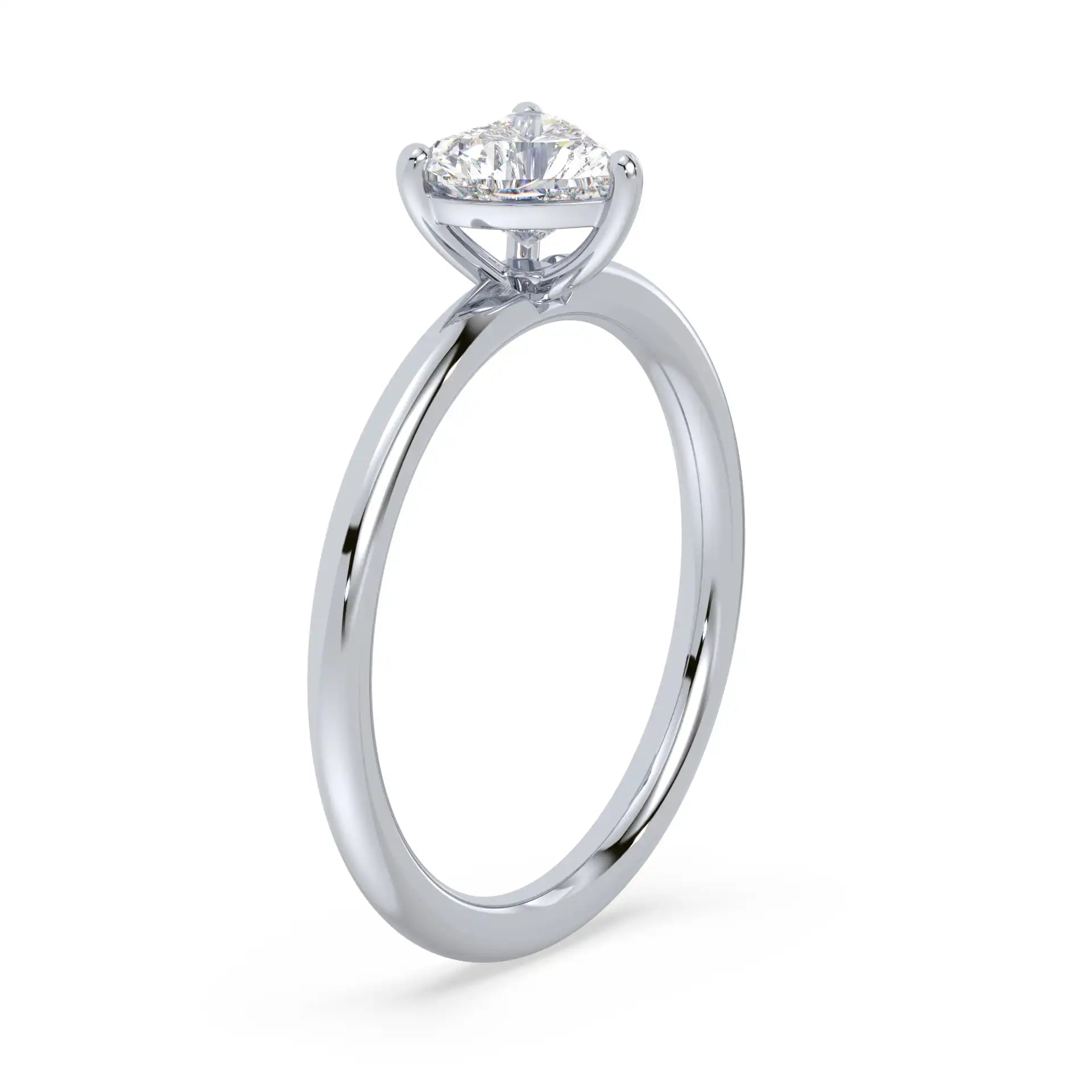 Solitaire Ring - Heart
