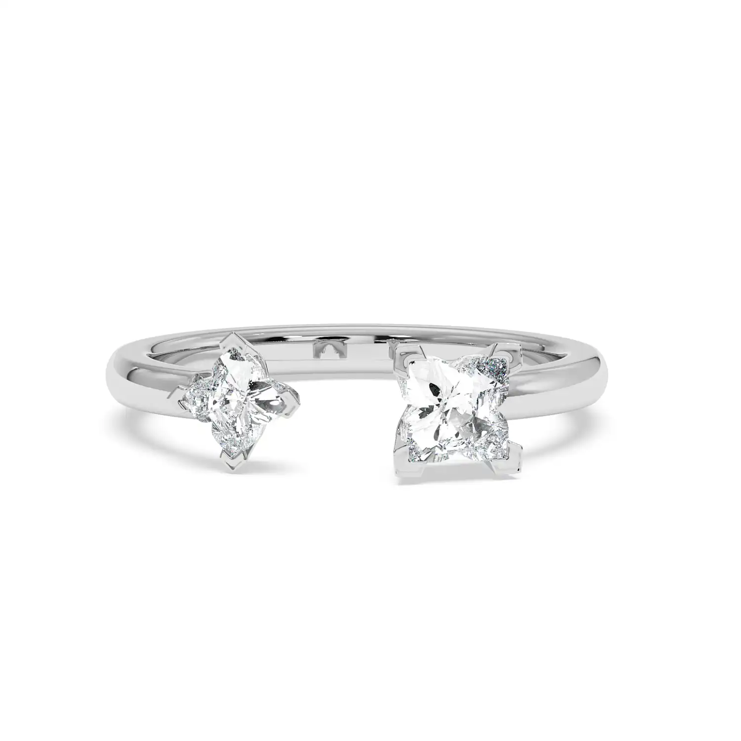 Two Stone Ring - Floral