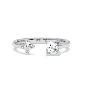 Two Stone Ring - Floral