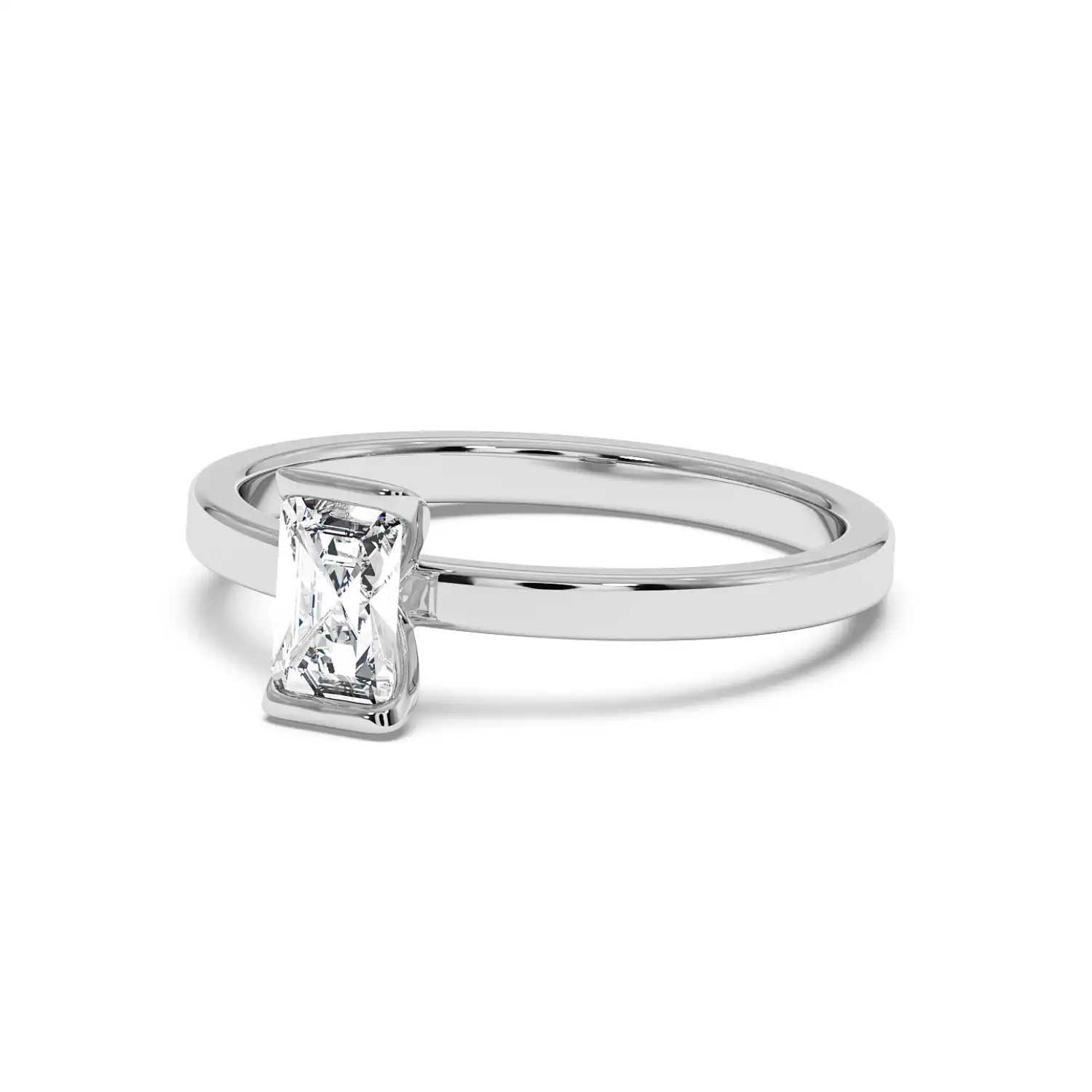 Solitaire Ring - Radiant