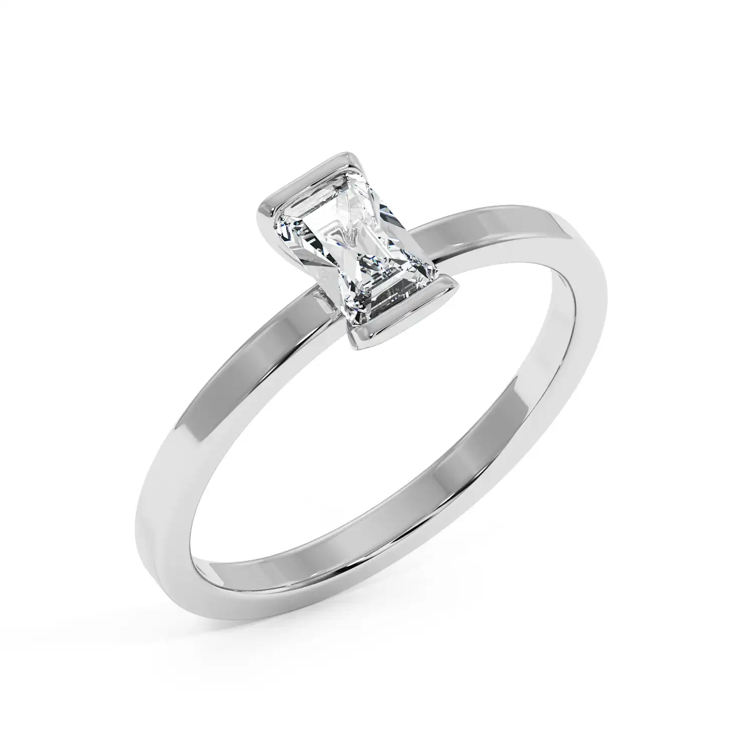 Solitaire Ring - Radiant