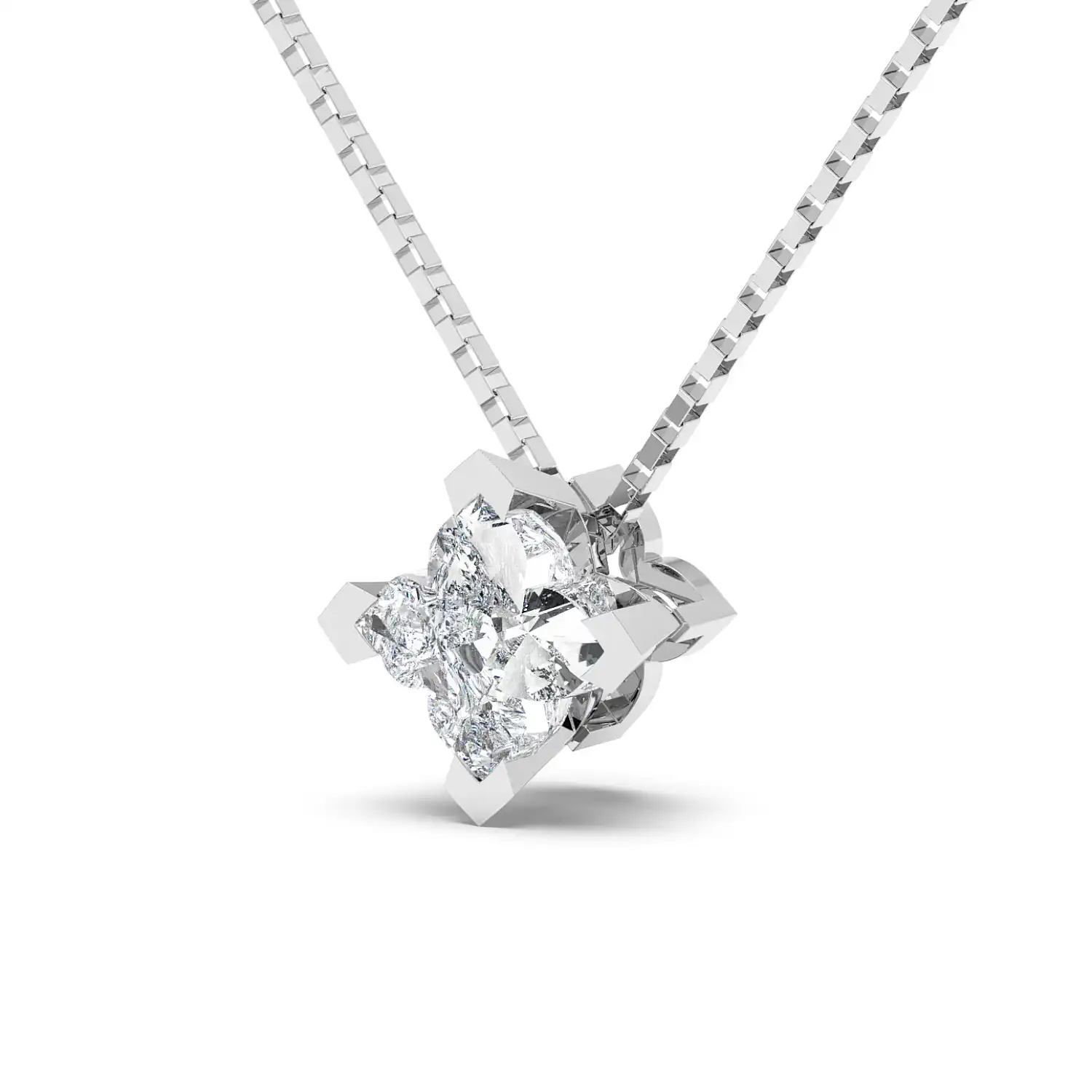Solitaire Pendant - Floral