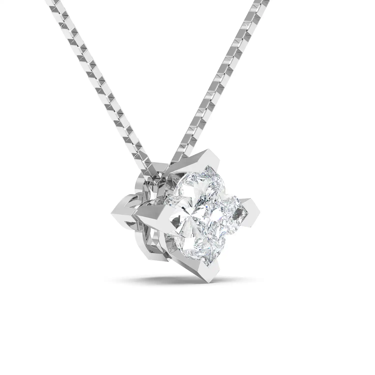 Solitaire Pendant - Floral