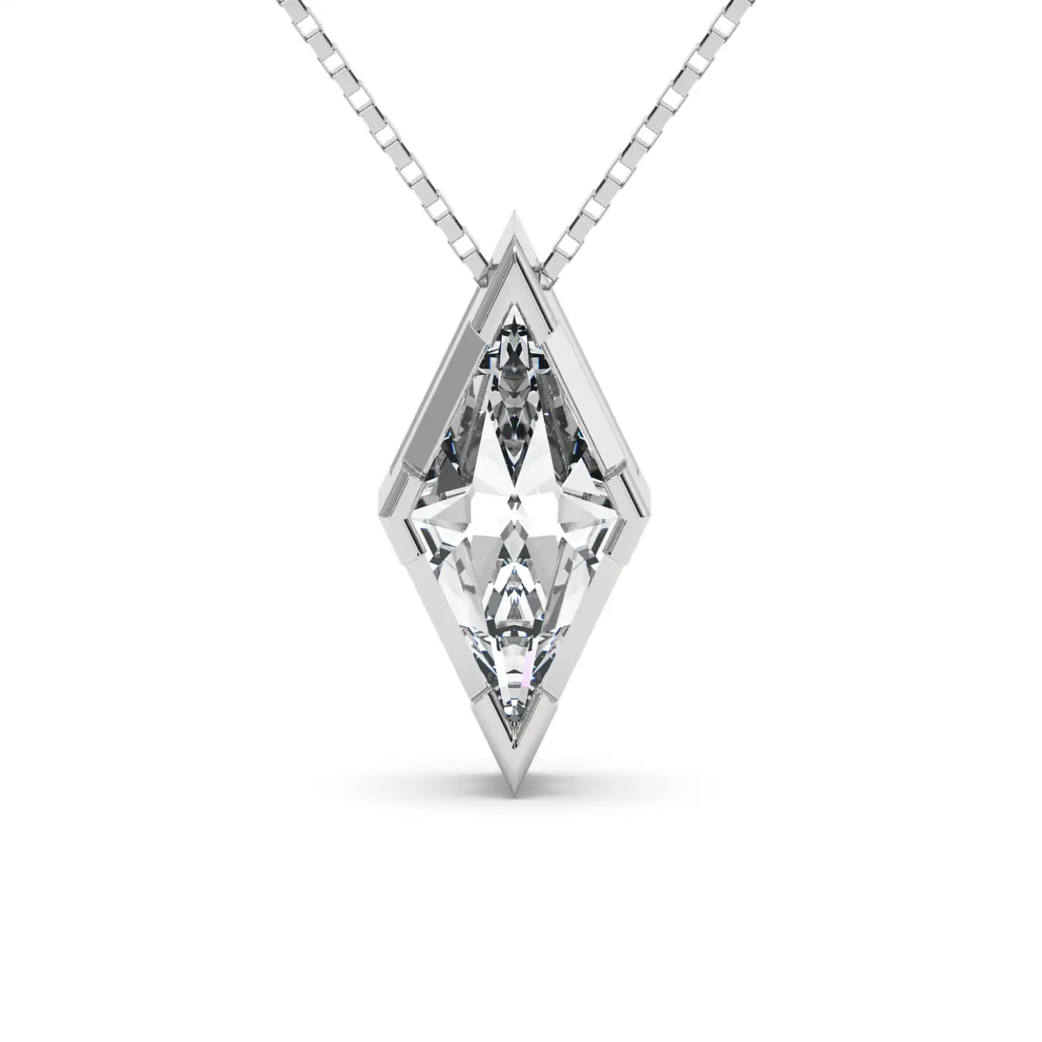 Solitaire Pendant - Lozenge