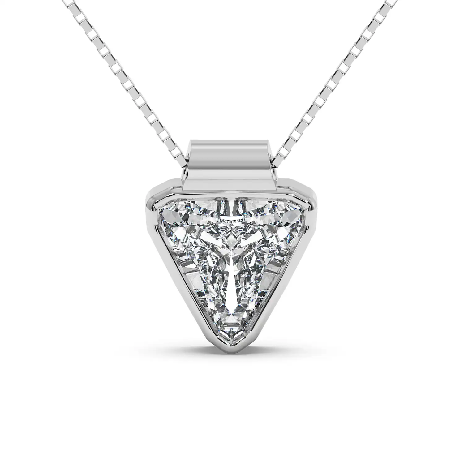 Solitaire Pendant - Trillion