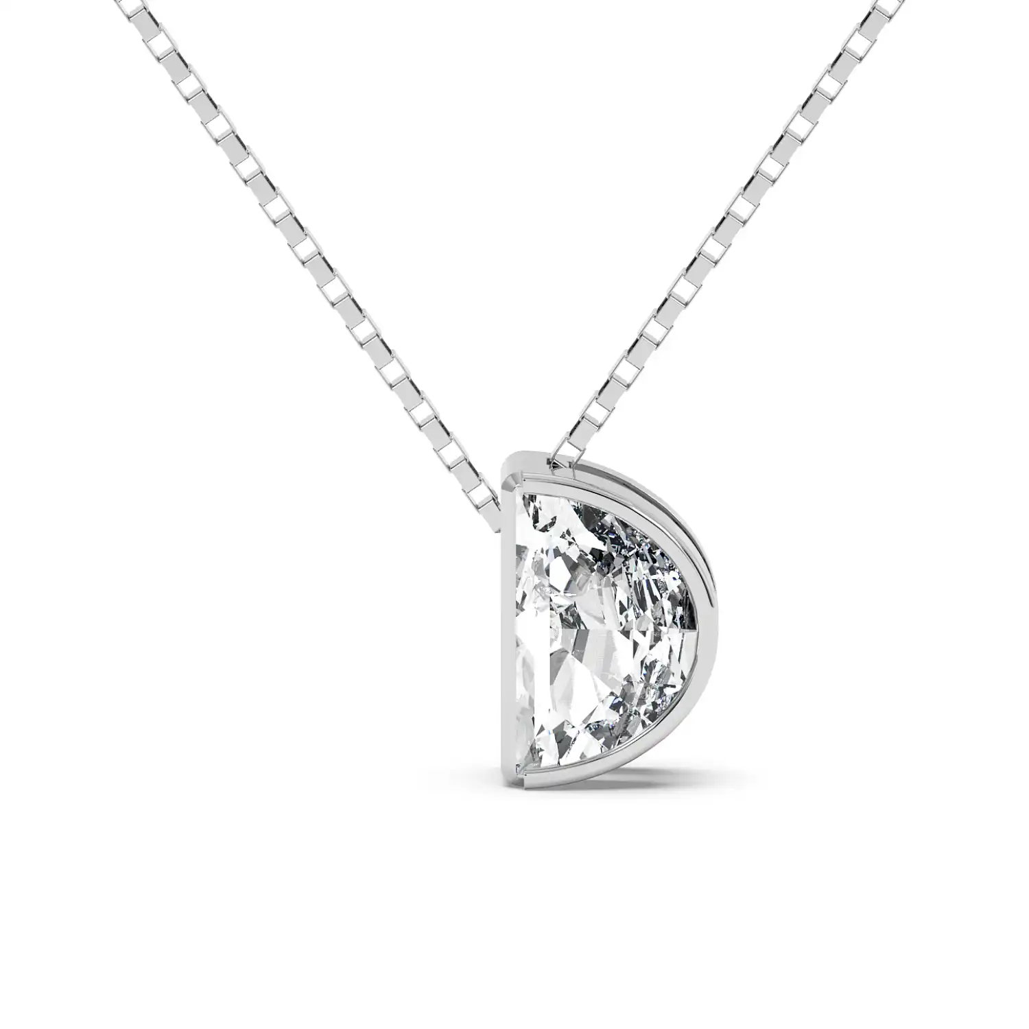 Solitaire Pendant - Halfmoon