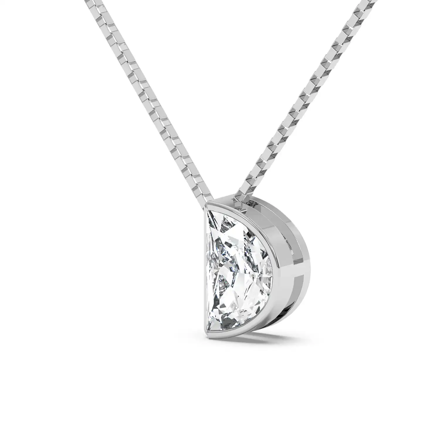 Solitaire Pendant - Halfmoon